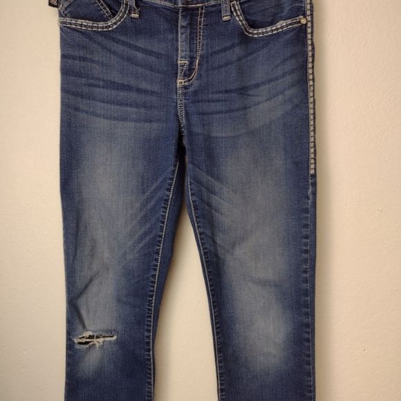 Rock & Republic. Kasandra Jeans Blue Midrise Bootcut Distressed   Sz 8. - Picture 4 of 12